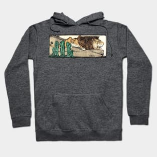 Lion laying among the rocks Hoodie